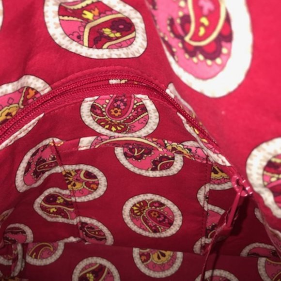 Rosy Posies Laura Cinch Tote Vera Bradley shoulder bag tote Retired Spring 2012 - Picture 9 of 11